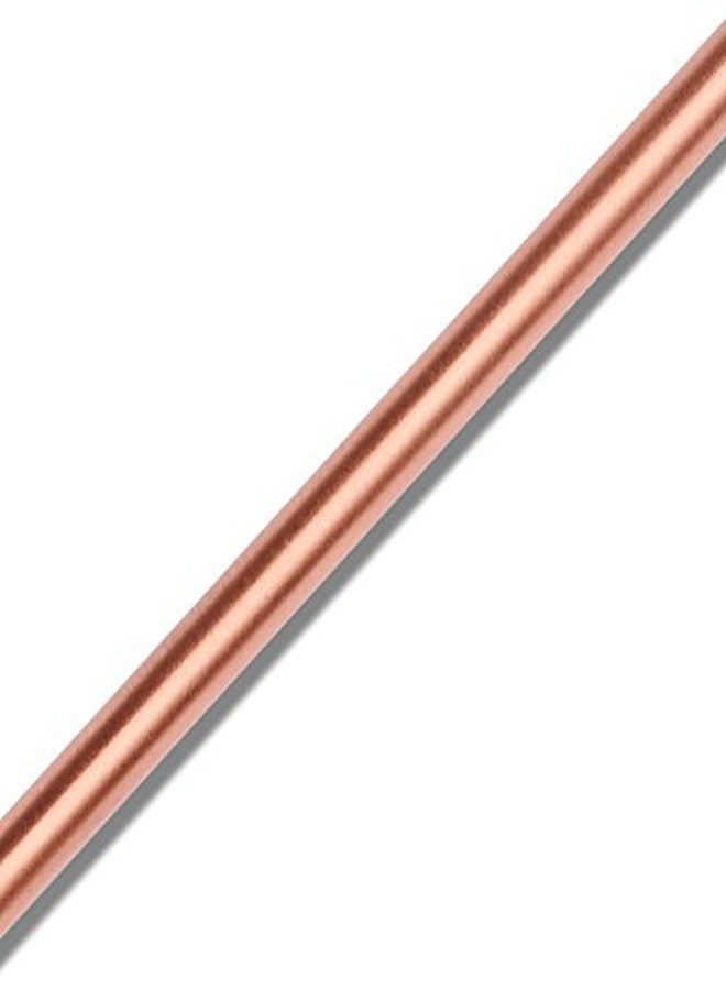 ZERRO Copper Straws Food Safe Solid Copper Mule Drinking Straws(Set of 4) 8.5inch Straight Cleaning Brush Included - Image 3
