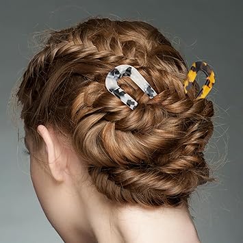 EEEKit مشابك شعر فرنسية EEEKit بتصميم عتيق على شكل U لرفع الشعر، عصا شعر مزدوجة الشوكة لتسريحات الشعر للنساء والفتيات، ملحقات تصفيف الشعر - Image 4