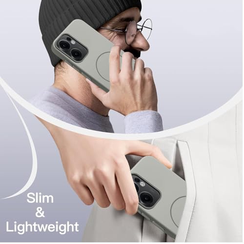 KARWAN®️Magnetic Ultra Slim-Fit Back Case Cover for Oppo Reno 13F 5G |Hard PC Case Cover| Ultra-Thin & Light Weight with [Ultra Premium Feel] Case for Oppo Reno 13F 5G(6.7")(Grey) - Image 3
