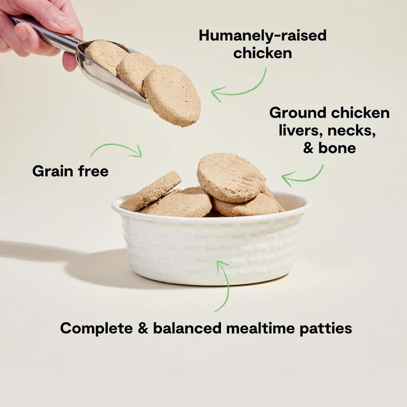 Open Farm Freeze-Dried Raw Harvest Chicken Patties Dog Food - 297G - Image 3