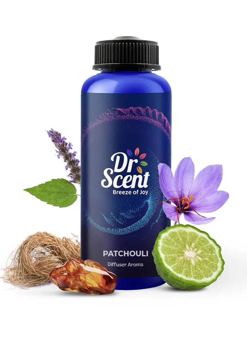 Dr Scent Dr Scent Breeze of Joy Diffuser Aroma Patchouli - Notes Roses & Lemon Ending with Sugary Musk Smell (500ml)