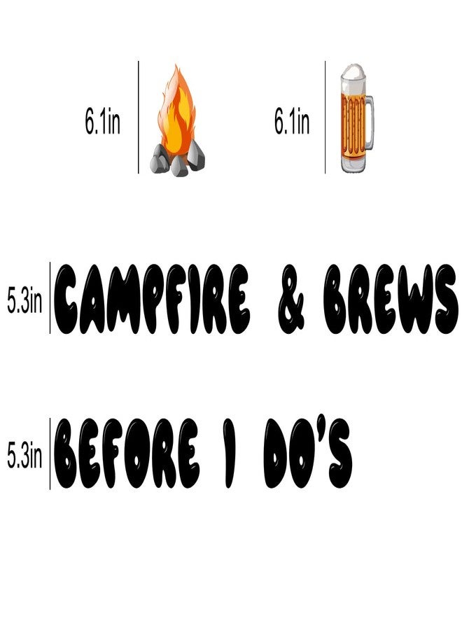 Yuezoloz Campfire and Brews Before I Do's Banner Camp Bachelorette Party Decorations Cabin Bachelorette Party Decor Mountain Bach Party Decorations Camping Theme Bridal Shower Party Banner - Image 3