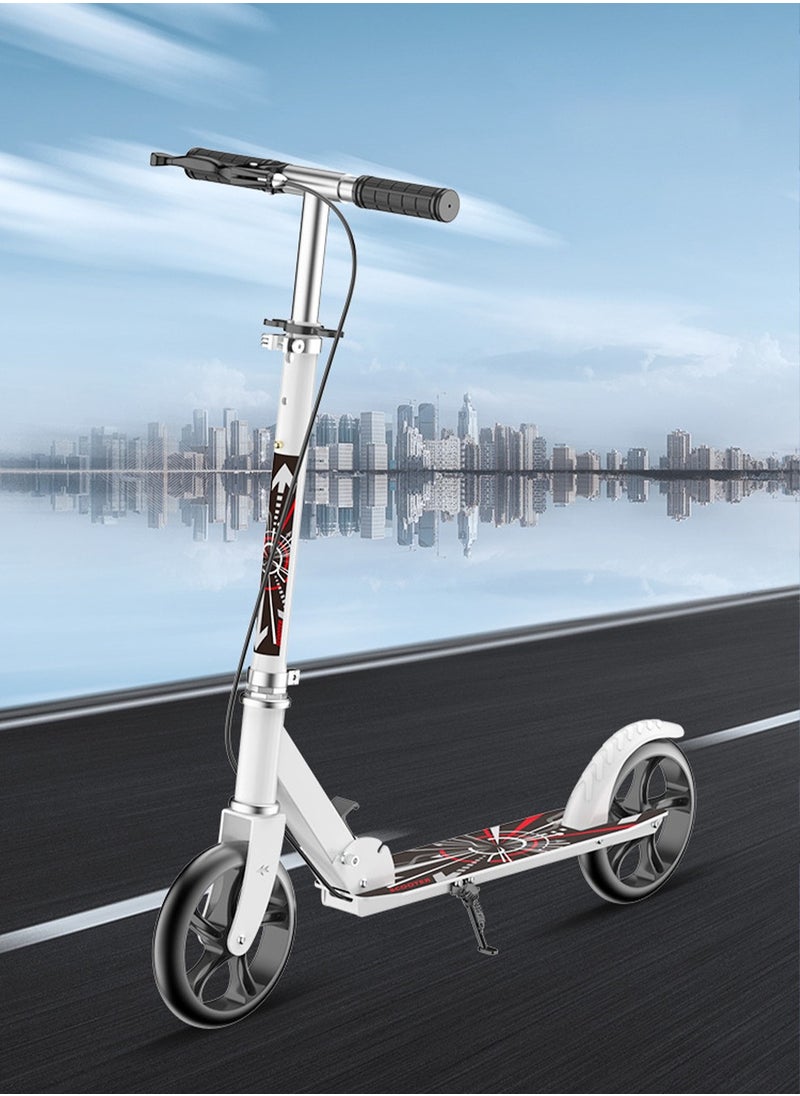 Arabest - Adult Scooter Foldable Adult Scooter 4 Height Adjustable Hand Brake 200kg Load Capacity - Image 1