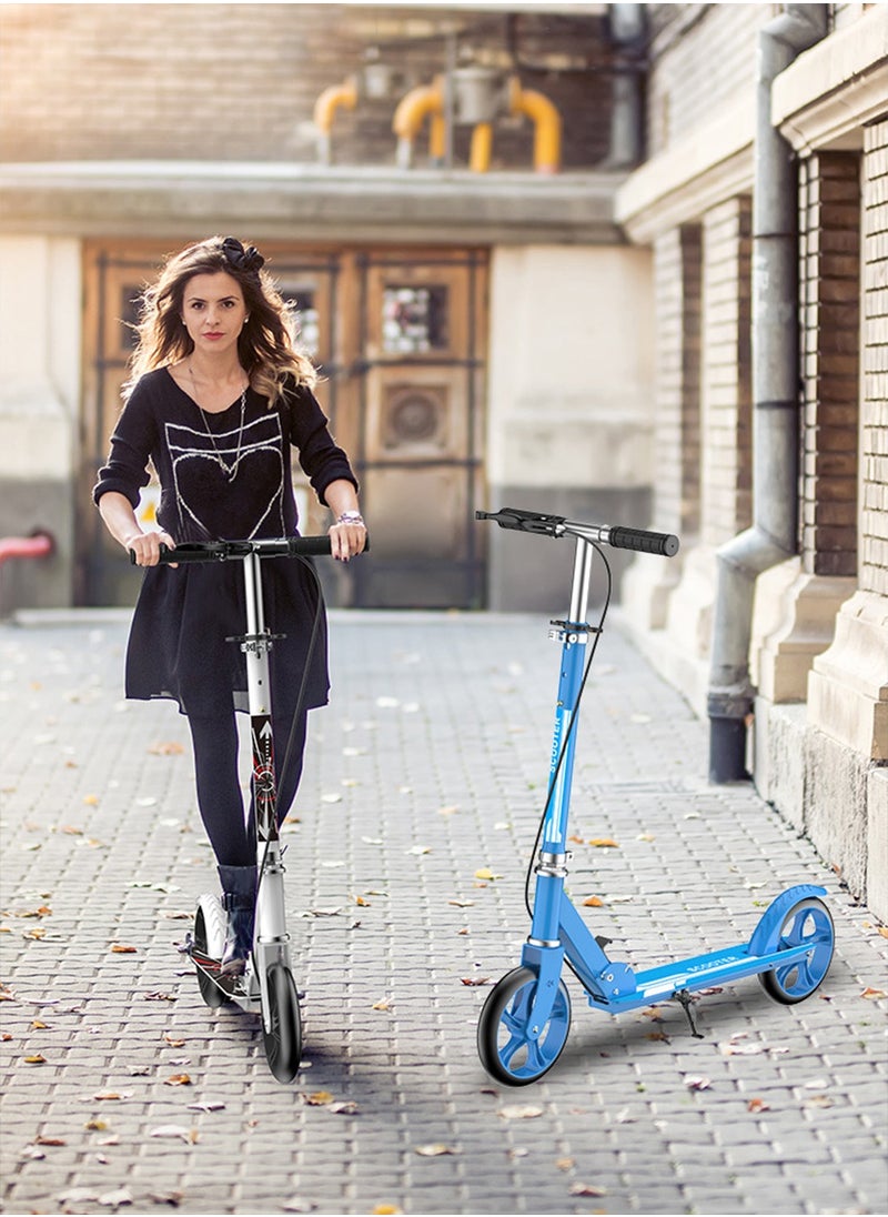 Arabest - Adult Scooter Foldable Adult Scooter 4 Height Adjustable Hand Brake 200kg Load Capacity - Image 1
