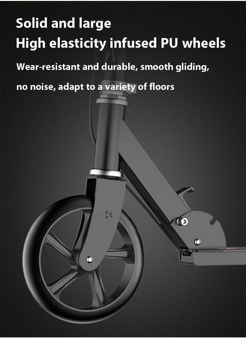 Arabest - Adult Scooter Foldable Adult Scooter 4 Height Adjustable Hand Brake 200kg Load Capacity - Image 1