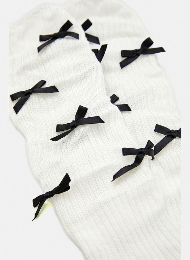 FOREVER 21 Bow Crew Socks  - Image 3