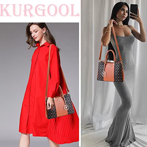 KURGOOL Women Purses and Handbags Top Handle Satchel Shoulder Bags Messenger Tote Bag for Ladie - Image 2