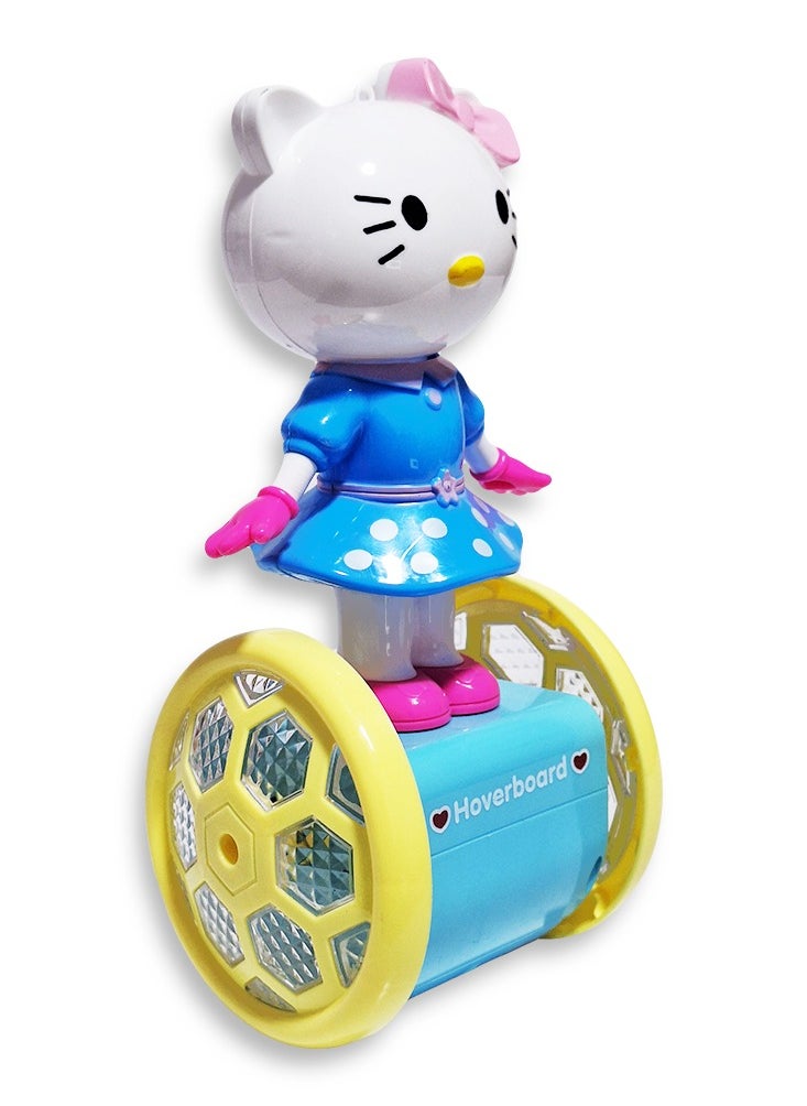 Generic Ramadan lantern, a wonderful musical toy for children, a dancing Ramadan lantern with Hello Kitty cartoon characters on a moving, illuminated wheel board, cute Ramadan lanterns, a new Ramadan lantern toy for children, model NO.5095B, ​​multi-colored  - Image 2