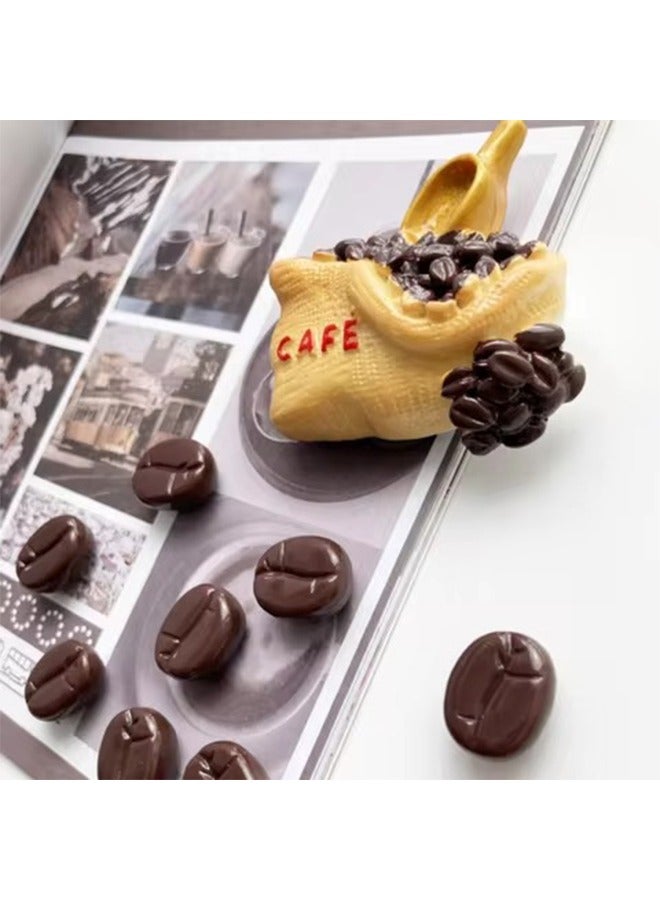 10-Piece Resin Coffee & Chocolate Charms – DIY Decorative Accessories for Card Holder, Phone Case & Keychain Decoration  - Image 3