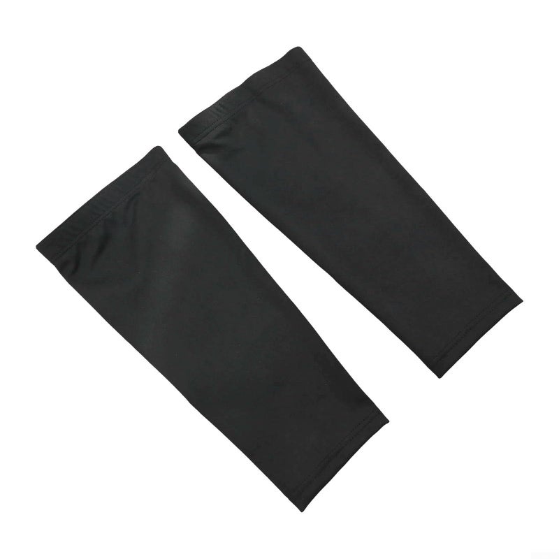 أكمام من جلد العجل الأسود XL للجري واللياقة البدنية وركوب الدراجات وكرة السلة، خفيفة الوزن وقابلة للتنفس وطاردة للرطوبة - Image 5