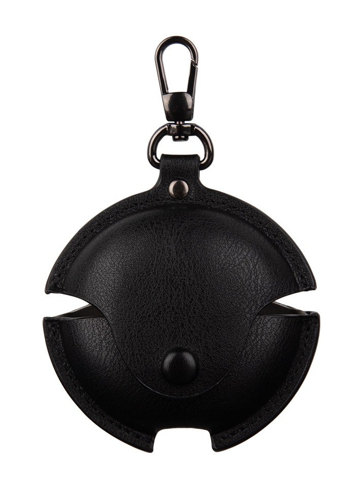 for Huawei Freebuds 7i PU Leather Earphone Case Headset Protector Cover with Keychain Black
