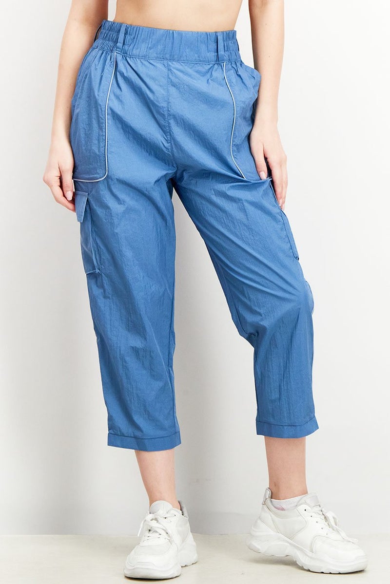 Reebok Women Sportwear Fit Training Pants, Blue - Image 1