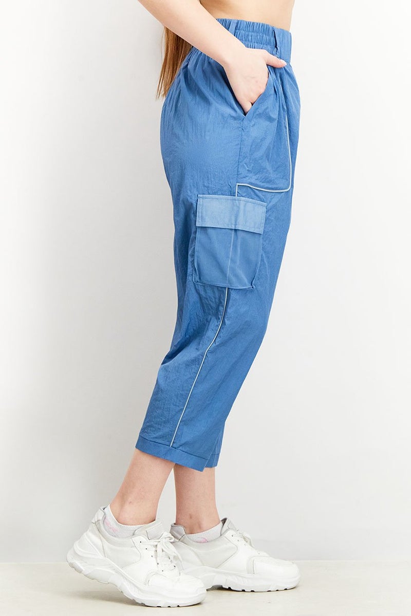 Reebok Women Sportwear Fit Training Pants, Blue - Image 3