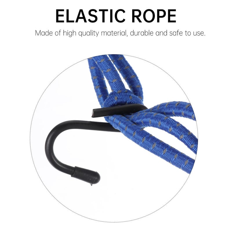 Adjustable Elastic Helmet Storage Net With Reflective Hooks For Motorcycle Luggage Accessories - Image 4