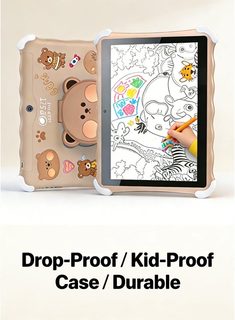 CCIT KT8 Max Kids Tablet - 10.1-inch HD Screen, 6GB RAM, 256GB ROM, Android 13, 10000mAh Battery, WiFi/BT with Protective Case - Image 5
