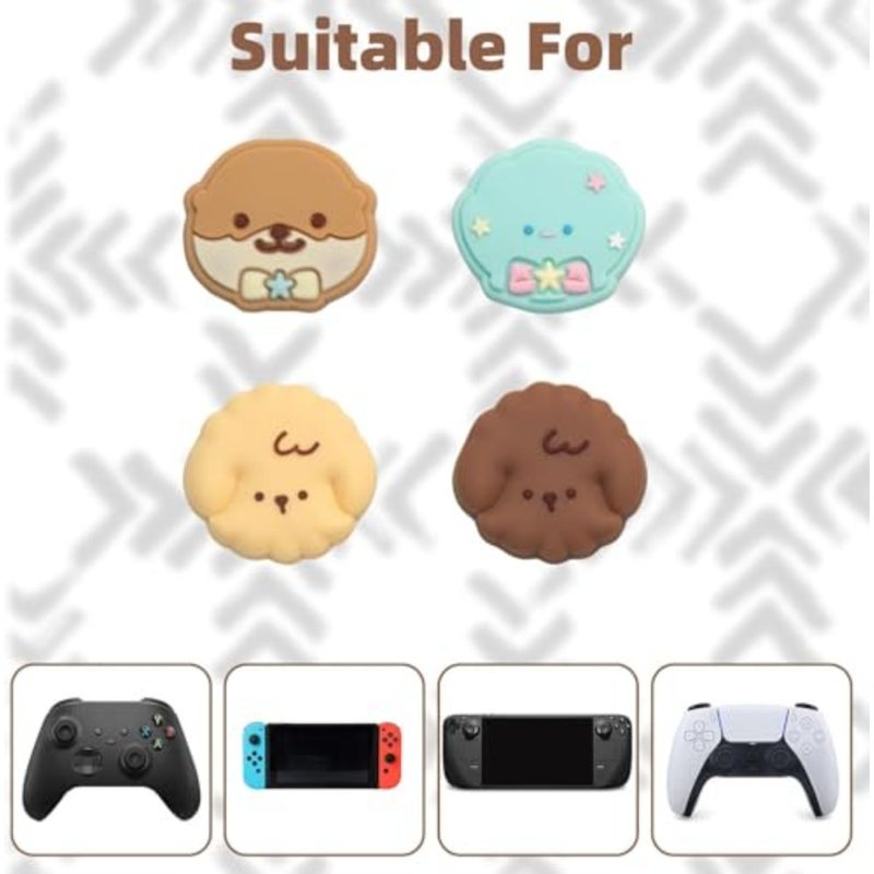 Thumb Grips, Silicone Joystick Caps for Switch PS5 Xbox Controllers, Non Slip Thumbstick Covers for Gaming Accessories, Protective Controller Grips for Men and Women, 4 Pack - Image 5