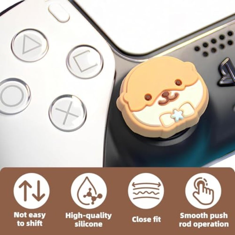 Thumb Grips, Silicone Joystick Caps for Switch PS5 Xbox Controllers, Non Slip Thumbstick Covers for Gaming Accessories, Protective Controller Grips for Men and Women, 4 Pack - Image 4