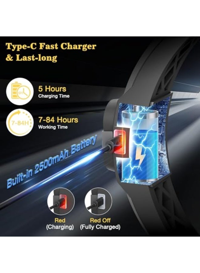 Rechargeable LED Headlamp - 300° Wide Beam Head Lamp, 750 Lumen 14 Modes Head Lights, 84H Standby Energy - Camping Accessories Gear, Waterproof Sensor Flashlight for Running Camping Fishing - Image 3