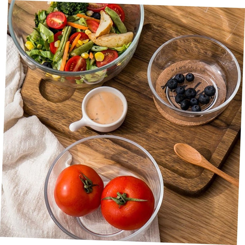 Thickened Heat Resistant Glass Mixing Bowls Set 3 Piece Small Medium Large - Image 5