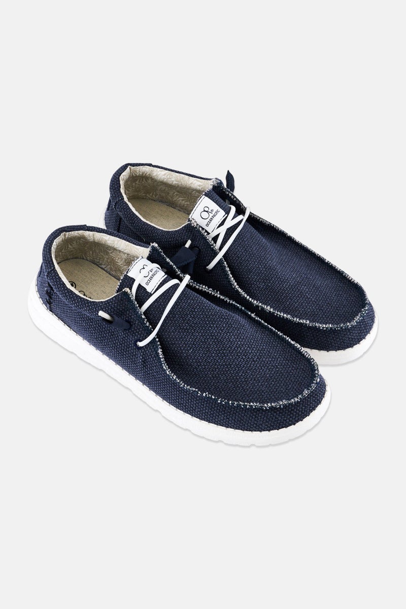 Ocean Pacific Men Lace Up Casual Shoes, Navy - Image 2