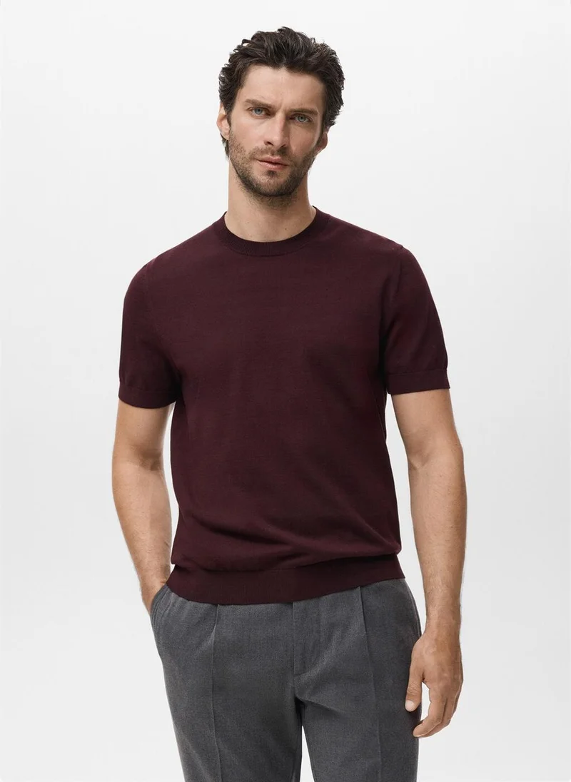 مانجو مان Cotton fine-knit t-shirt
