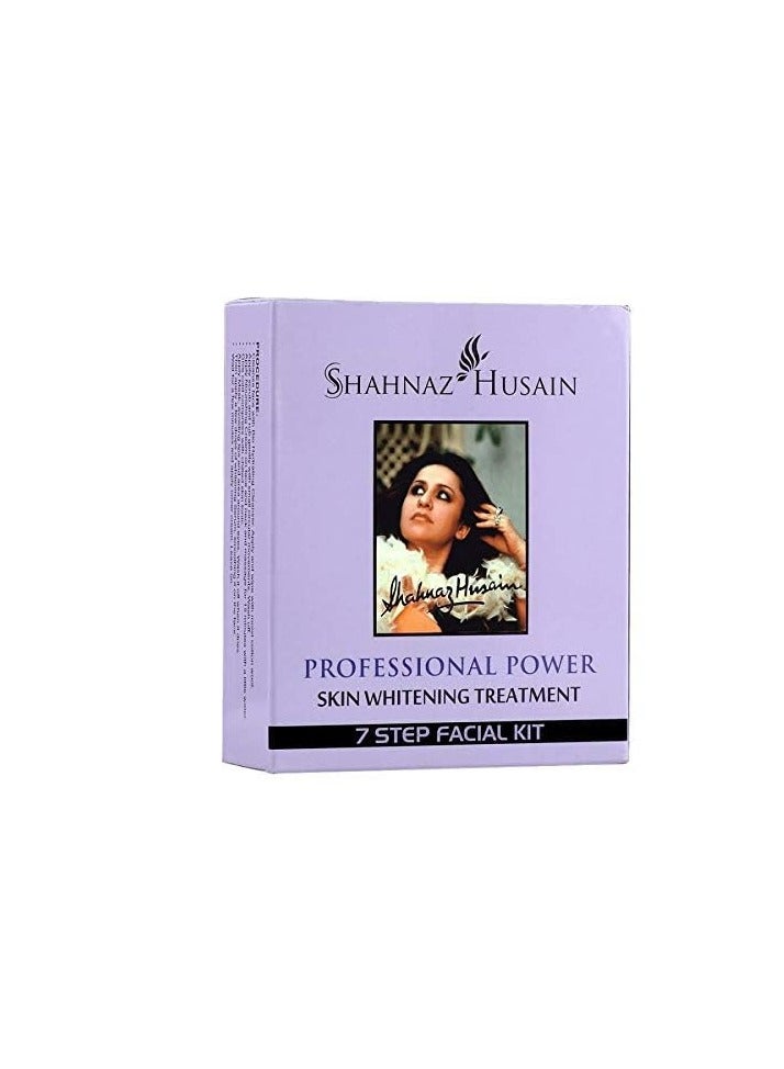Shahnaz Husain Professional Power Skin Whitening Treatment 7 Steps Facial Kit (48 g +15ml)… - Image 3