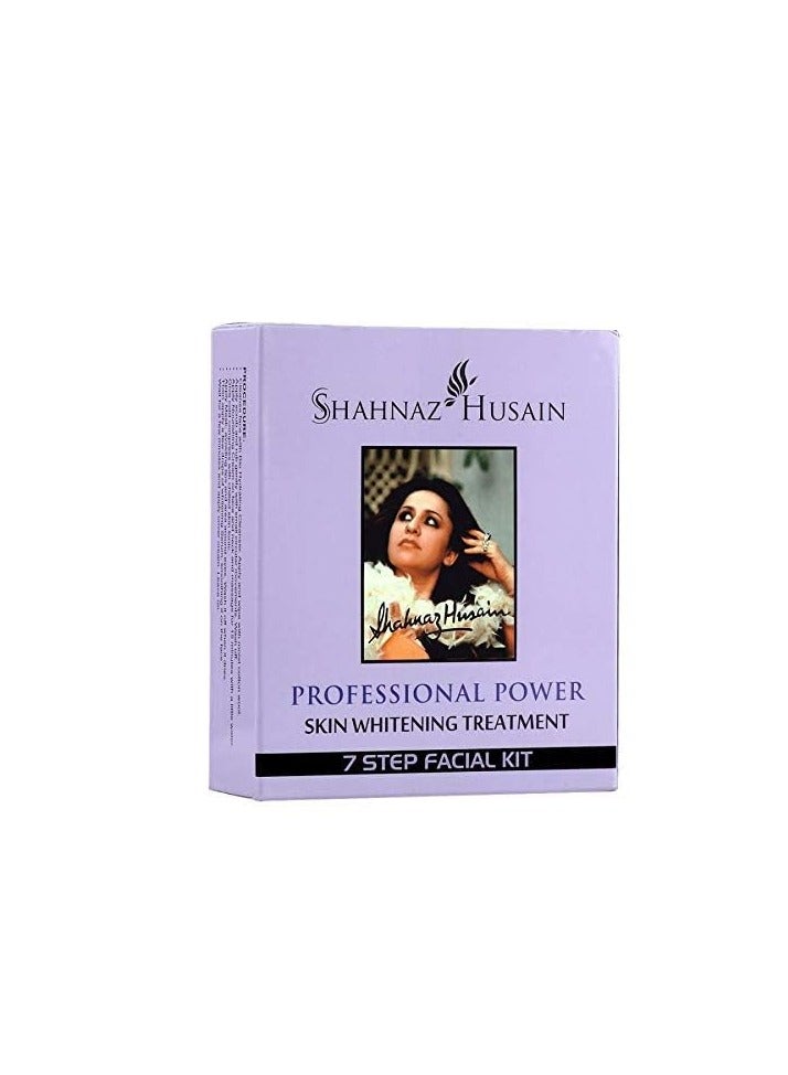 Shahnaz Husain Professional Power Skin Whitening Treatment 7 Steps Facial Kit (48 g +15ml)… - Image 2