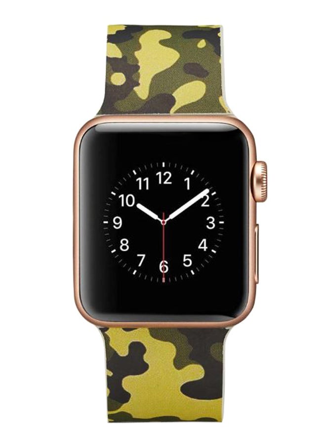 آيسانك سوار بديل لساعة أبل سلسلة 4/3/2/1 أخضر بنمط عسكري/أسود - Image 2