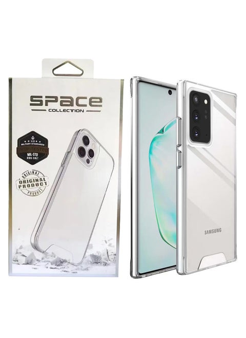 Clear Space Case for Samsung Galaxy S23 ultra Shockproof Protective Phone Cover Hard PC+Soft TPU Dual Materials Durable and Anti-Yellow