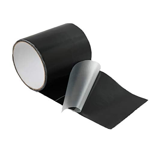 WELSTIK Waterproof Tape Patch & Seal Tape Leak Repair Tape Duct Tape, Black, 4''x 60" - Image 1