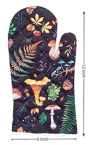 AAZEEM Oven Mitts and Pot Holder with Recycled Infill Silicone Non-Slip Cooking Gloves for Cooking Baking Grilling (3-Piece Set,Black) - Image 4