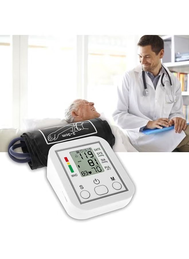 TIGER Electronic Blood Pressure Monitor – Accurate & Reliable BP Measurement | LCD Display, Portable & Easy-to-Use Home Healthcare Device for Monitoring Blood Pressure, Adjustable Cuff, Automatic Detection - Image 4