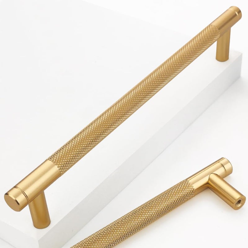 Ntresbonne 12 Pack 7 12 Inch 192 mm Barrel Cabinet Pulls Gold Cupboard Aluminum Handles Drawer Pull Cabinet Handles - Image 2