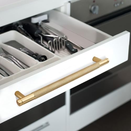Ntresbonne 12 Pack 7 12 Inch 192 mm Barrel Cabinet Pulls Gold Cupboard Aluminum Handles Drawer Pull Cabinet Handles - Image 3
