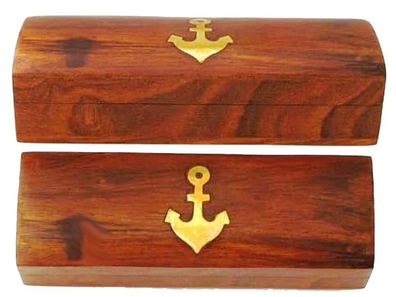 THOR INSTRUMENTS Nautical Mariner Boatswains Whistle Chain Bosun Pipe Nautical Collection With Wooden Box Rustic Vintage Home Decor Gifts - Image 3