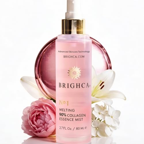 BRIGHCA Melting 90% Collagen Essence Mist â€“ Marine Collagen Face Spray, Hydrating & Anti-Aging, Soothing K-Beauty Skincare, Instant Refresh for Radiant Skin (2.7 fl oz) - Image 1