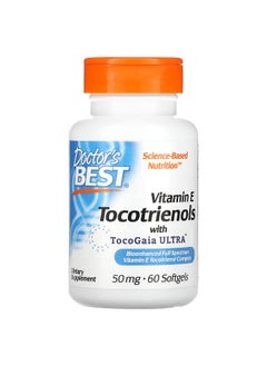 Doctor's Best Doctor's Best, Vitamin E Tocotrienols with TocoGaia Ultra, 50 mg, 60 Softgels 