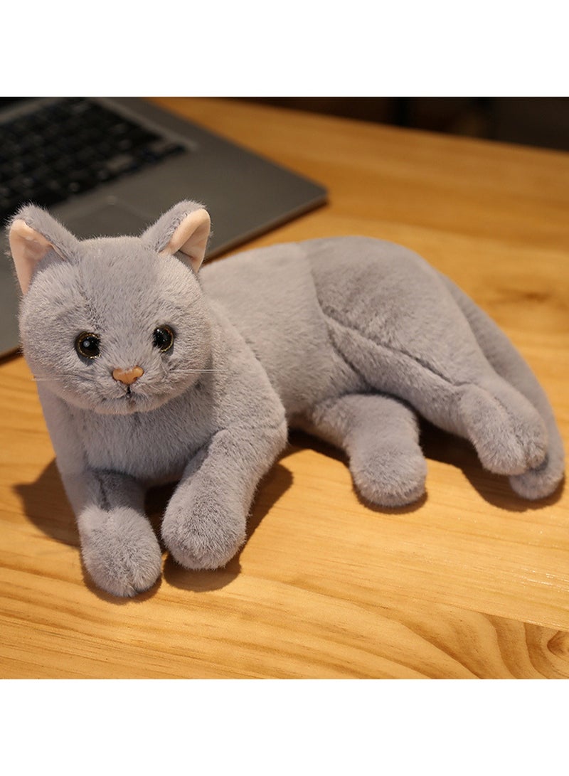 31 CM Simulation Cat Plush Toy Soft Stuffed Cute Animal Doll For Girls And Boys All Ages Gift（Style 2） - Image 3