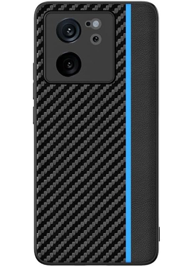 Xiaomi 13T Pro 2023 Protective Shockproof Capa Case Ultra Thin Carbon Fiber Texture Leather Phone Cover - Image 1