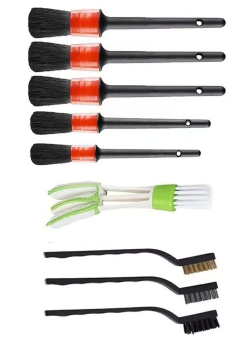 MAINTO AUTO Car Cleaning Detailing Brushes Set, 27 Pieces, Auto Detailing Brush Set, Car Cleaning Kit for Car Wash.  - Image 4