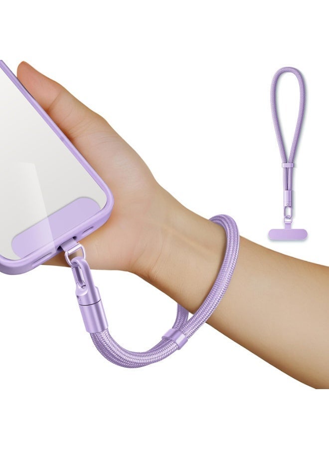 Neyecam 2 PACK Adjustable Phone Wrist Strap Lanyard with Tether Tabs, Tear-Resistant Polyester Lanyard for Compatible with Most SmartphonesSmartphones, Keys, USB_Purple - Image 1