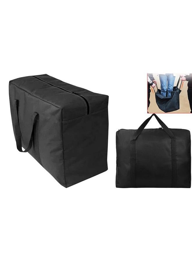 Extra Large Heavy Duty Moving Bag,Waterproof Duffle Bag with Zippers,Oxford Cloth Storage Tote Bags for Travelling,Space Saving  - Image 3
