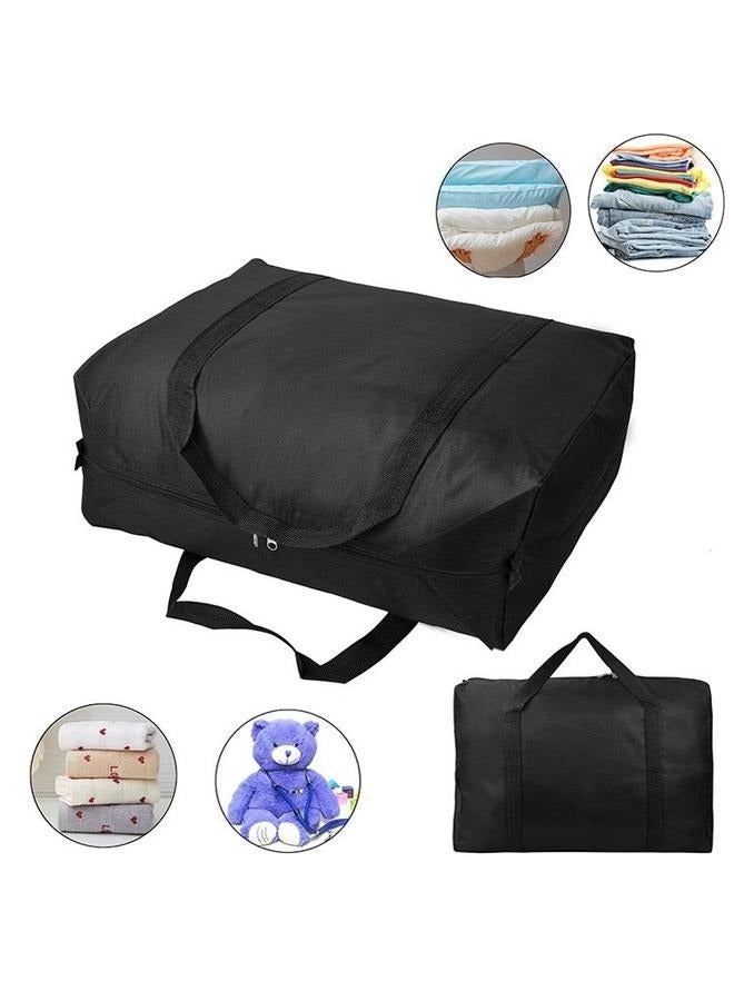 Extra Large Heavy Duty Moving Bag,Waterproof Duffle Bag with Zippers,Oxford Cloth Storage Tote Bags for Travelling,Space Saving  - Image 4