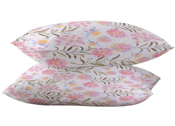 RD TREND® Glace Cotton Assorted Pillow Cover Set of 2 (4 Pcs) – Premium 210 TC, Standard Size 18"x28" | Soft & Breathable Floral Printed Design for Bedroom |Multi-6 - Image 5