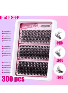 JOSQUEWNN 300 Clusters New DIY Segment False Eyelashes, 30D, 40D, 50D Large Capacity D-Curve Messy Dense Curled Imitation Eyelashes, The Perfect Choice for Stunning Eyes  - Image 1