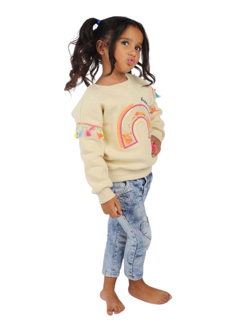CHOiCE Happy Days Girls' Winter Sweatshirt – Bright Colors and Ultra-Soft Milton Fabric for Lasting Comfort code 512 - Image 2
