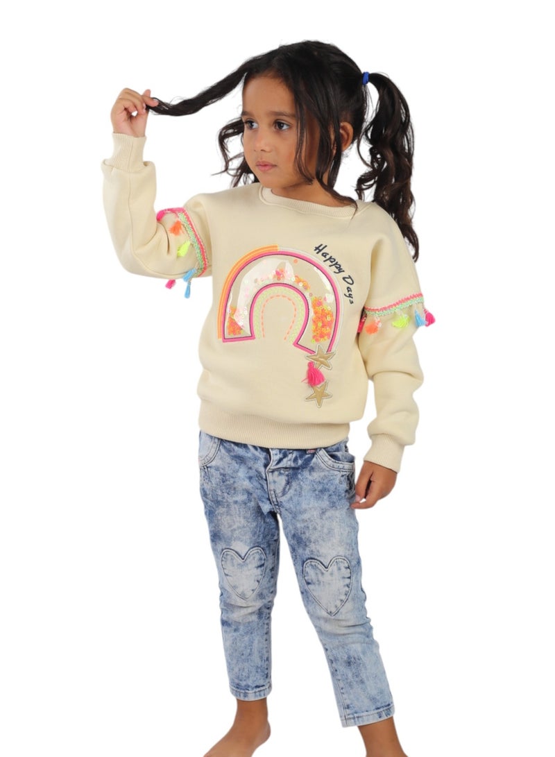 CHOiCE Happy Days Girls' Winter Sweatshirt – Bright Colors and Ultra-Soft Milton Fabric for Lasting Comfort code 512 - Image 3