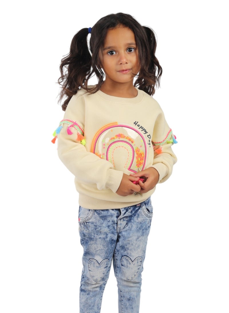 CHOiCE Happy Days Girls' Winter Sweatshirt – Bright Colors and Ultra-Soft Milton Fabric for Lasting Comfort code 512 - Image 1