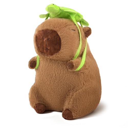 SHINUOER Cute Capybara PlushCapybara Stuffed AnimalCapibaras Peluches 9 Inch Kawaii Fluffy Soft Plush for Teens Birthday Gift - Image 1
