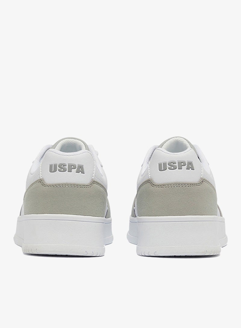 يو اس بولو اسن سنيكرز نسائي أبيض بقاعدة عالية الجودة للمظهر اليومي - Image 5